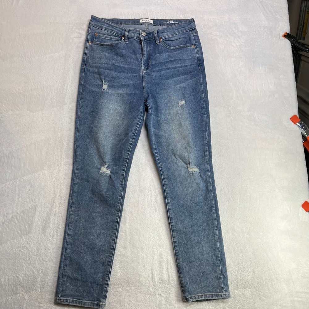 Nicole Miller New York Soho High Rise Skinny Crop Jeans Women's 8 Denim - 29X26